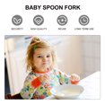 thumbnail image 3 of OUNONA 1 Set Stainless Steel Spoon Baby Utensils Set With Head Green, 3 of 8