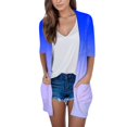 thumbnail image 1 of Cardigan à Manches Longues pour Femmes Automne Cardigan Ouvert avec Poches Cardigan Léger Décontracté, 1 of 4
