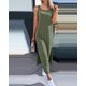 thumbnail image 2 of Vestido largo liso con aberturas para mujer, moda de verano 2024, sin mangas, cuello redondo, ajustado, con abertura, negro, 2 of 5