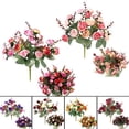 thumbnail image 1 of Gwong Decoración hogareña 1 Ramo de 21 cabezas Hogar Decoración de la boda Fake Artificial Rose Flowers Blossoms Gwong 8103656, 1 of 6