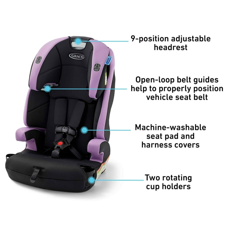 Graco Tranzitions 3-in-1 Harness Booster Car Seat, Marley