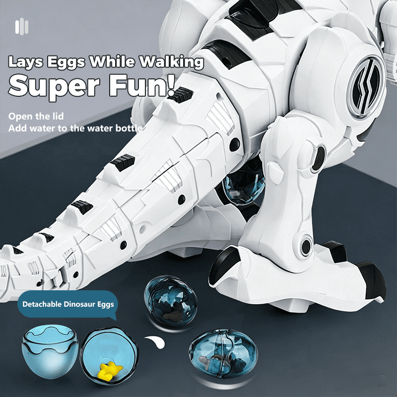 HNZENBW  Dinosaur Robot Toy,Electric T-Rex with Walking,Spray Feature,Dinosaur Egg ,LED Lights & Realistic Roar,Gift for Boys Girls