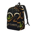 thumbnail image 1 of Vsdgher 2025 And Merry Christmas Print Canvas Backpack Travel Rucksack Unisex Knapsack 15.7/17.7Inch Laptop Backpack for Work,College-Medium, 1 of 5