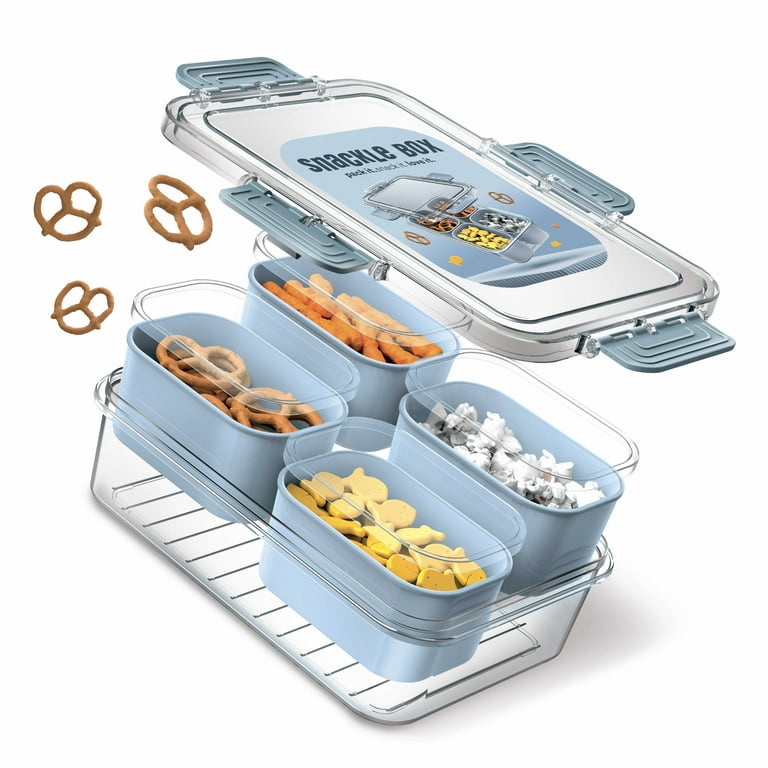 Cook With Color 4-Compartment Mini Snackle Box, Charcuterie and