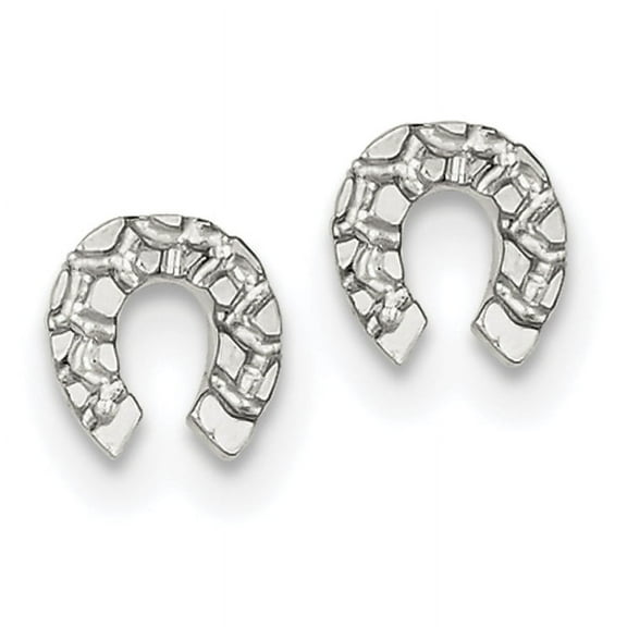 Primal Silver Sterling Silver Horseshoe Mini Earrings
