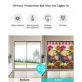 thumbnail image 4 of Window Privacy Film Vintage Rooster Stained Glass Window Film Decorative Sun Block Window Cover Sunflower Plaid Pastoral Animals Window Clings Static Adhesive Sticker for Bathroom 23.6"x59", 4 of 7