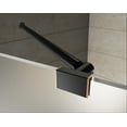 thumbnail image 3 of Aston Sdr990f-58-10 Nautis Gs 58" Wide X 72" High Frameless Hinged Shower Door - Bronze, 3 of 7