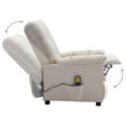 thumbnail image 5 of vidaXL Electric Recliner Chair Cream Fabric, 5 of 5