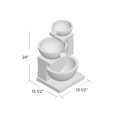 thumbnail image 3 of Hi-Line Gift Ltd Fontaine à 3 Bols avec 2 Lumières, 3 of 3