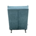 thumbnail image 3 of Syngar Modern Linen Chaise Lounge Back Support Blue, 3 of 8