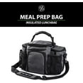 Insulated Meal Prep Management Lunch Bag, 6 Compartment Lunch Box