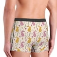 thumbnail image 3 of Goofa Yellow Pueple Rabbit Printed Men's Boxer Briefs Underwear, Moisture-Wicking Underwear, Trunk,Soft and Breathable Cotton Underwear-Large, 3 of 9