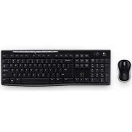Logitech Wireless Keyboard and Mouse Combo for Windows 2.4 GHz Wireless Compact Mouse 8 Multimedia and Shortcut Keys 2 Year Battery Life for PC