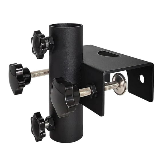 Almencla Outdoor Umbrella Holder Fixture Base Metal Clamp for Park Deck Railing Fence