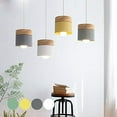 thumbnail image 7 of FSLiving Rechargeable Battery Operated Pendant Light with Sleeve&Round Hook RGB Mode Adjustable Wire Length Hanging Light Columnar Metal White Shade Dimmable Lamp for Courtyard Nightstand - 3 Lights, 7 of 7