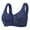 Blue, variant on Kelon Bras for Women Supportive Wireless Push Up Bra Full Coverage No Underwear Seamless Plus Size for Older Women Black