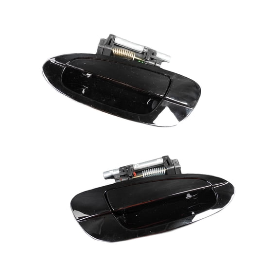 MotorKing Rear Pair Set 2PCS Outside Door Handle Compatible with 02-06 Nissan Altima KH3 Super Black 2002 2003 2004 2005 2006