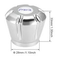 thumbnail image 2 of Uxcell 28mm Dia Universal Faucet Knob Handle Replacement Silver Tone 2 Pack, 2 of 4