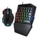 thumbnail image 4 of Juego de PC Gamer, HXSJ J50 Juego de teclado y mouse para juegos de una mano Accesorio para juegos de computadora Diseñado meticulosamente, 4 of 12