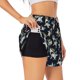 thumbnail image 1 of Balery Cartoon Sharks Pantalones cortos deportivos para mujer con forro y dos bolsillos, elásticos, para entrenamiento, gimnasio, yoga-Large, 1 of 7