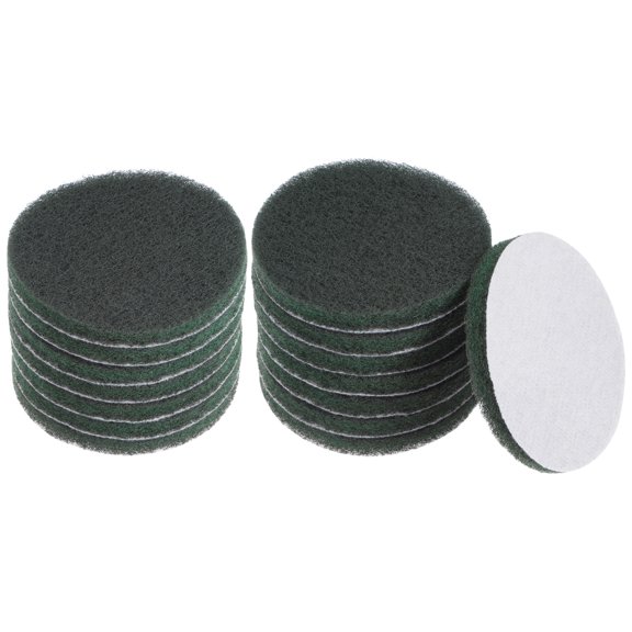 15 Packs Drill Power Brush 4 Inch Tile Scrubber Scouring Pads 400-600 Grit for Household Cleaning