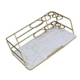thumbnail image 4 of Bathroom Countertop Organizer Cosmetic Storage Basket Large Capacity Corner Shelf for Skincare Brushes Countertop Bathroom Rectangle, 4 of 5
