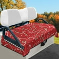 thumbnail image 2 of Yuyamidu Candy Canes Golf Cart Seat Covers Christmas Golfcart Seat Cover Winter Club Car Seats Cushion Flannel Golf Cart Accessories Seat Covers, Red, 2 of 8