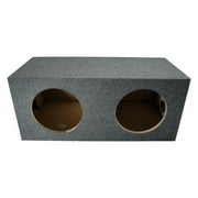 Car Audio Dual 12 Sealed Subwoofer Rear Angle Sub Box Enclosure Speaker Audio