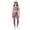 Pink#9527, variant on BOOMNY Girls Yoga Outfit Set 2 Peice Workout Clothes Set for Girl Sleeveless Leoaprd Tops Pants Cozy Kids Athletic Clothing