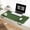 Forest, variant on Scalloped Desk Mat, 23.6" x 11.8" Cute Small Aesthetic Desk Accessories, PU Leather Computer Laptop Desk Mouse Keyboard Pad, Desk Writing Mat for Vanity/Work/Home Decor Black