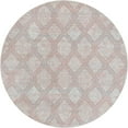 thumbnail image 2 of Unique Loom Kamala Washable Collection Area Rug - Modern Trellis (7' 10" Round Rose Pink/Gray), 2 of 9