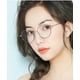 thumbnail image 4 of Gafas planas de metal con luz azul antideslumbrante para hombres y mujeres, gafas universales con montura redonda, se pueden equipar con miopía, 4 of 5