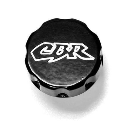 Fluid Cup - Krator Honda Black Billet Fluid Reservoir Cap Logo Engraved - CBR 600 F3/F4/F4I 600RR 900RR 929RR 954RR 1000RR (1993-2011)