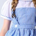thumbnail image 5 of Iyufng Checkered Dresses for Girls Performance Costumes Party Dress with Headband, 5 of 8