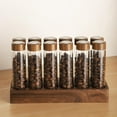 Coffee Containers with Shelf Coffee Bean Storage Tubes Transparent Tea