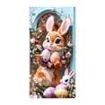 thumbnail image 1 of YWIYIUD 1PC Happy Easter Door Cover Easter Decorations, 71x35 Inch Easter Rabbit Eggs Door Banner Welcome Easter Banner Spring Theme Rabbit Door for Front Door Wall Indoor Outdoor Home Decor, 1 of 7