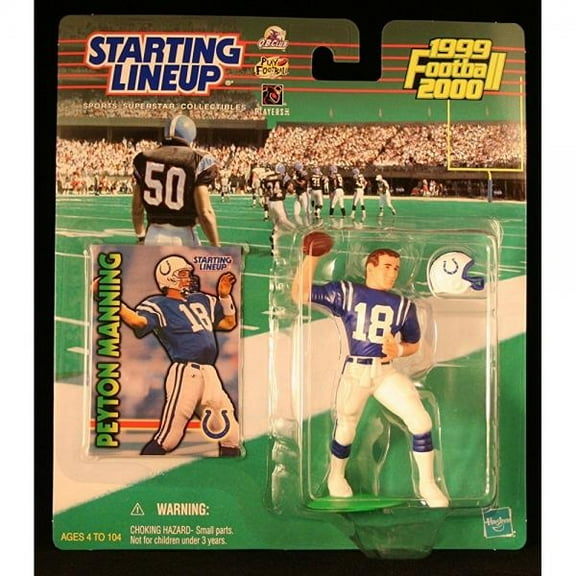 PEYTON MANNING / INDIANAPOLIS COLTS 1999-2000 NFL Starting Lineup Action Figure & Exclusive NFL Collector Trading Card