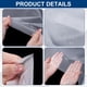 thumbnail image 4 of Tela de TPU translúcida de 39" 53.9" (99 cm x 57 cm), 0.1 mm de espesor, transparente, sólida, impermeable, flexible, de tejido liso, se corta por yarda., 4 of 7