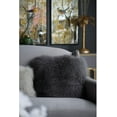 thumbnail image 3 of A&B Home Mongolian Lamb Fur Pillow, Gray, 3 of 4