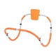 thumbnail image 2 of Máquina de abdominales antideslizante para entrenamiento de abdominales. naranja, 2 of 9