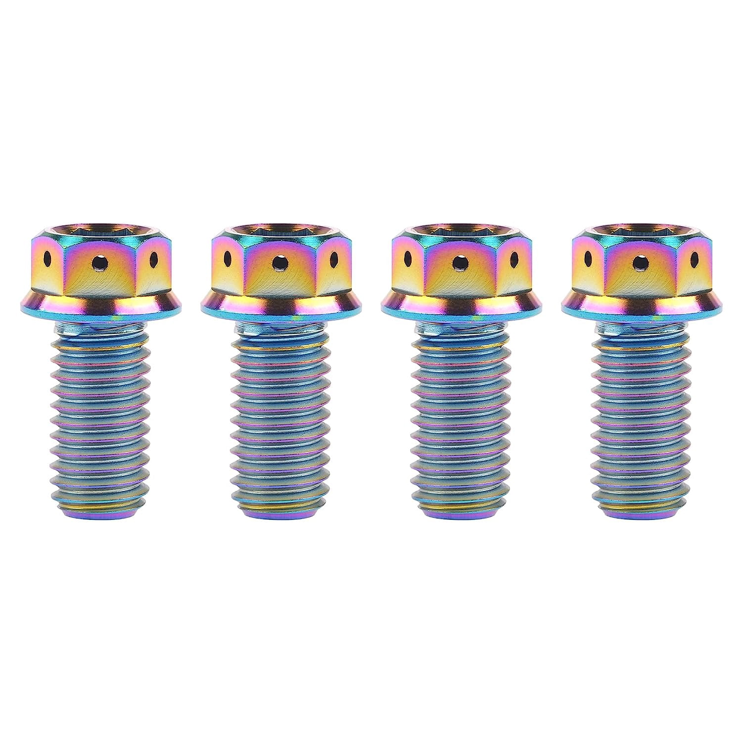 M8 Titanium Bolt 15 20 25 30 35 40 45 50 55 Hex RACE Drilled lock