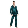thumbnail image 4 of URMAGIC Christmas Family Matching Button Down Pajamas Forest Plaid Jersey Jammies, 4 of 14
