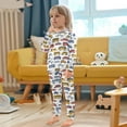 thumbnail image 5 of joogoo Vehicles Bus 2 Piece Long Sleeve Tee and Pants Cotton Pajama Set 4T, 5 of 7