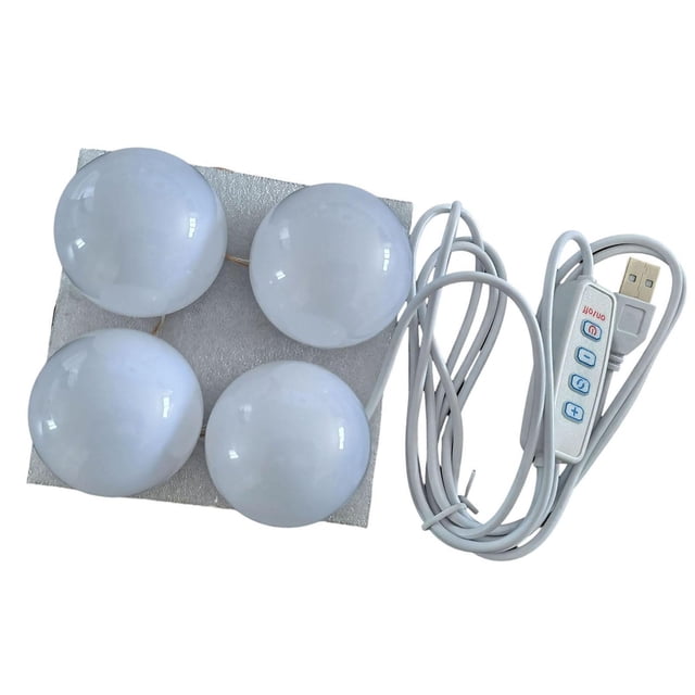 Destyer Miroir de Meuble-Lavabo Style LED Ampoules Lampe Kit Cosmétique 4 Ampoules 1Ensemble