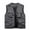 Gray, variant on Men's Utility Safari Fishing Vest Big & Tall 2024 Summer Outdoor Hiking Travel Cargo Vests Jacket with Multi-Pockets