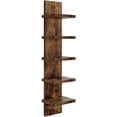 thumbnail image 1 of Elodie 5 Layer Wall Display Organizer Wood Vertical Design Multifunctional Space Saving Brown, 1 of 8