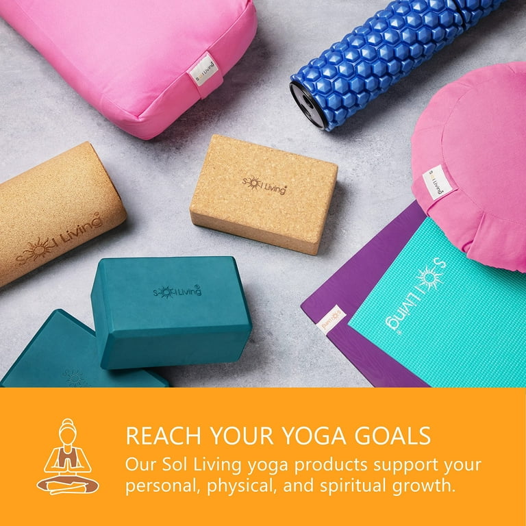 Lotus Yoga Bolster Linen Rectangular Bolster Pillow Yoga Bolster Bag  Meditation Zafu Yoga Back Support Pillow Zafu Gift for Yogis 