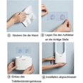thumbnail image 5 of Toilet brush and holder, bathroom toilet brush with quick-drying holder, white., 5 of 5