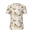 thumbnail image 5 of Wukai Little Birds Print Men's Short-Sleeved Mesh T-Shirt,Quick-Dry Short Sleeve Workout T-Shirt-XX-Large, 5 of 8