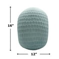 thumbnail image 4 of Decorative Handmade Oval Modern Flower Vase in Blue, 16, 4 of 5